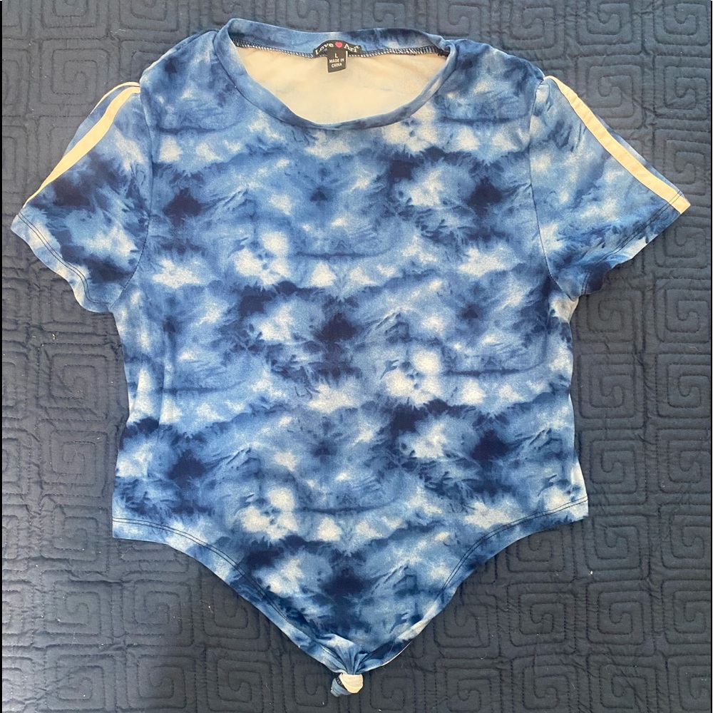 Blue Tye-Dye Cloud Shirt